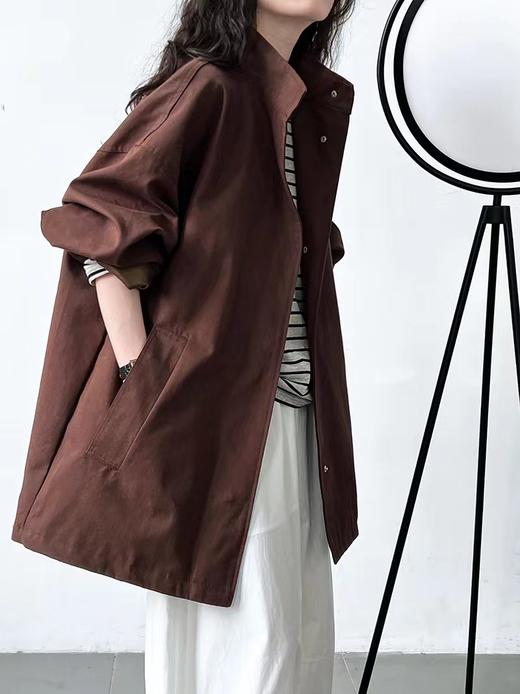 立领工装风衣老钱派小A风衣外套 商品图6