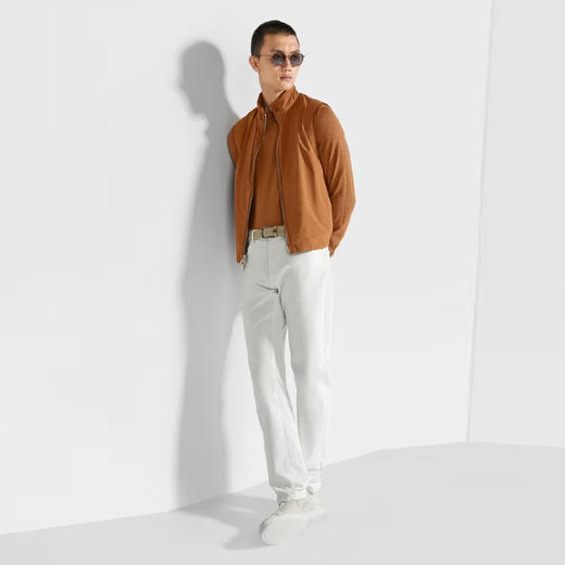 ZEGNA 杰尼亚 男士弹力棉质 Roccia 休闲牛仔裤 白色 E8I81 CITY 100 商品图3