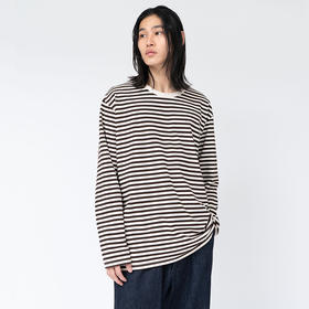 nanamica COOLMAX Stripe L/S Tee男女中性款透气干爽条纹长袖T恤