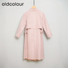 oldcolour春秋款粉色减龄气质百搭中长款风衣外套女DN13043108 商品缩略图1