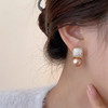 JU-B-0018法式气质简约珍珠耳环小众设计感爆款耳钉女2024新款潮高级感耳饰 商品缩略图1