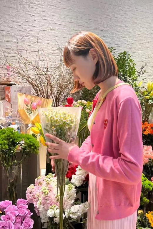 川久𝐂位不过时双心新色梅子色开衫罩衫 羊毛混纺 商品图5