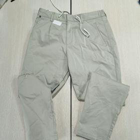 瑕疵HUGO BOSS Performance 男士修身版棉混纺微弹松紧腰休闲长裤