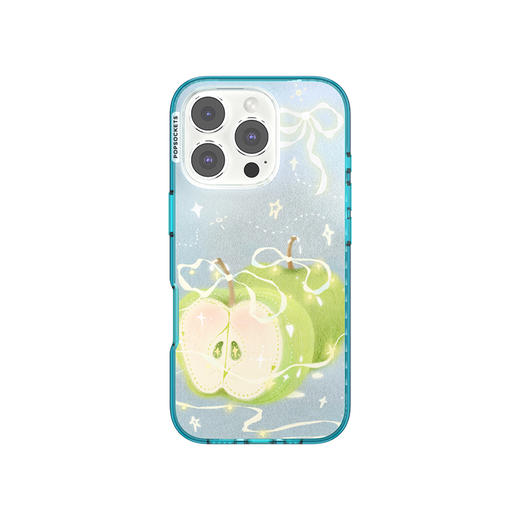 【蝴蝶结之梦·手机壳】青苹果之境 POPCASE手机壳 MagSafe Popcase磁吸款 蓝色 食物 iPhone 16/15/14/13 商品图1