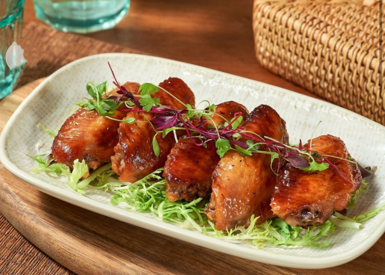 枫糖芥末籽烤鸡翅