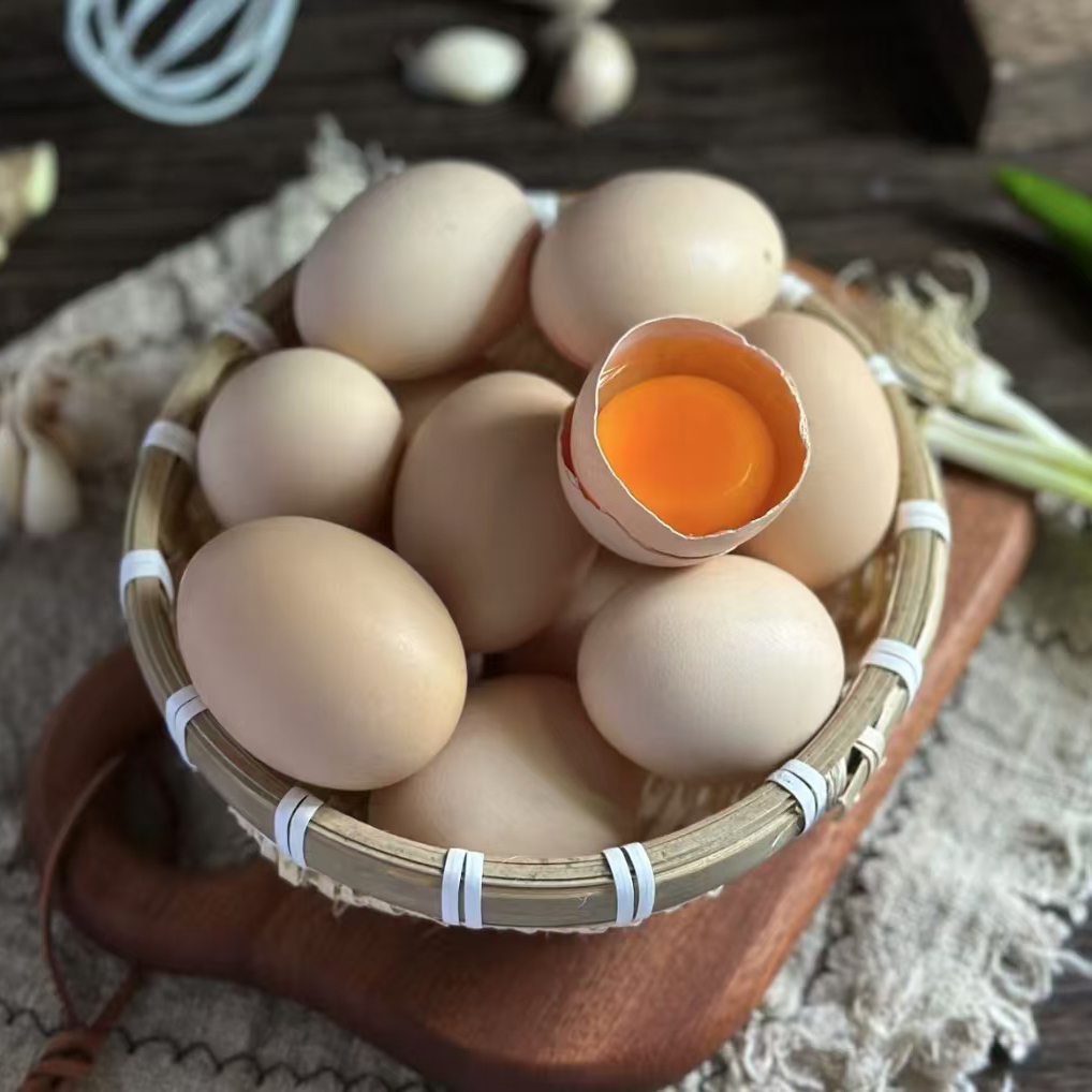 富硒九华山竹林散养土鸡蛋