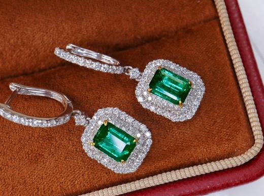 祖母绿耳环 1.58ct 商品图1