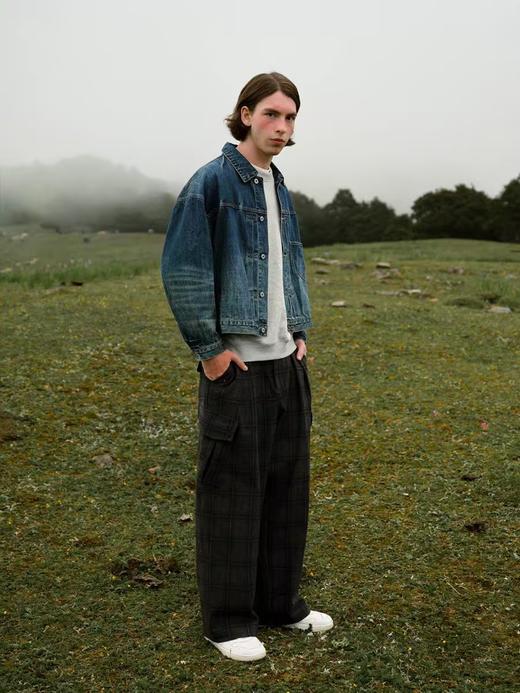 EviStub/E-4QWT704/13OZ丹宁套染重水洗经典工装牛仔夹克 商品图0