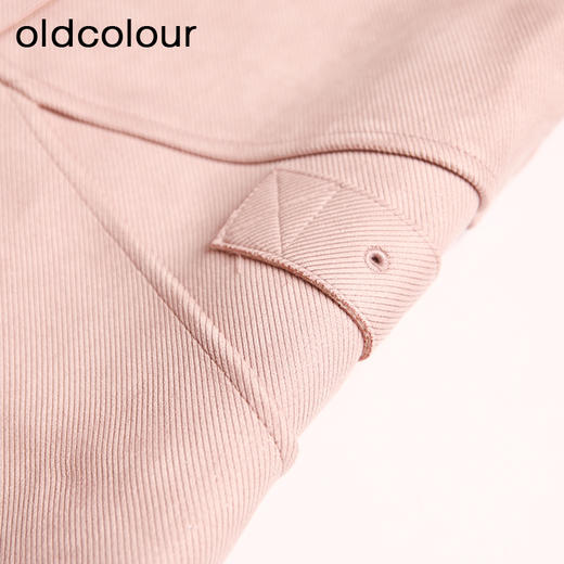 oldcolour春秋款粉色减龄气质百搭中长款风衣外套女DN13043108 商品图3