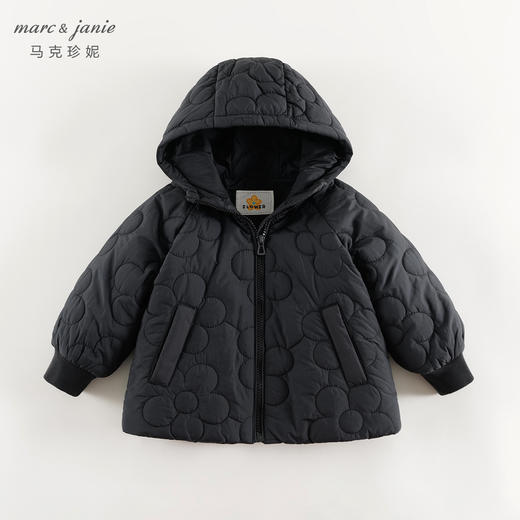 马克珍妮女童花朵连帽外套儿童薄棉棉衣宝宝2024年秋冬新款241201 商品图3