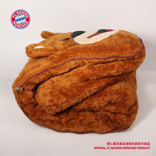 【官方正版】拜仁慕尼黑足球俱乐部 | 伯尼收纳毛毯球迷周边 商品图2