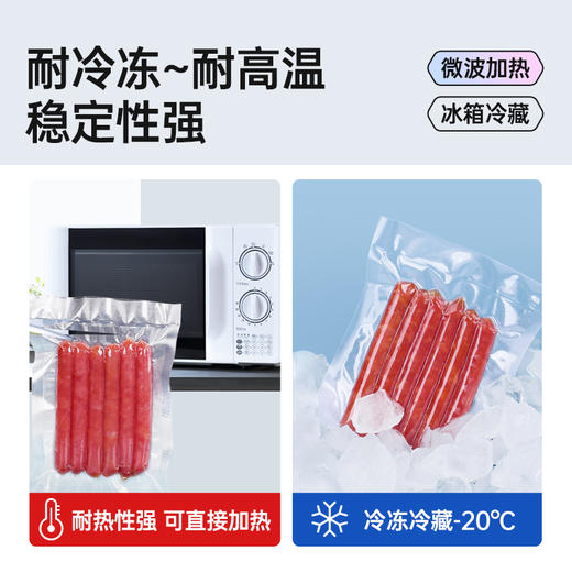 【3包150只】Grarey 格瑞亚 真空保鲜袋  保鲜防串味 延长食物保鲜  S+M+L 3个尺寸 A-3284 商品图4