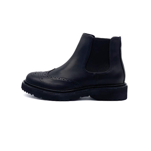 国货优品系列经典款布洛克雕花女踝靴DAY STYLE990黑色哑光（超轻款） 商品图1