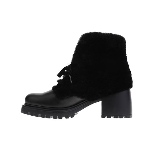 sheme新生系列温暖舒适牛皮女士系带短靴可定制 商品图1