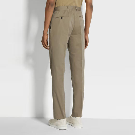ZEGNA 杰尼亚 男士弹力棉质休闲裤 浅棕色 E8I03 TR14 800 商品图3