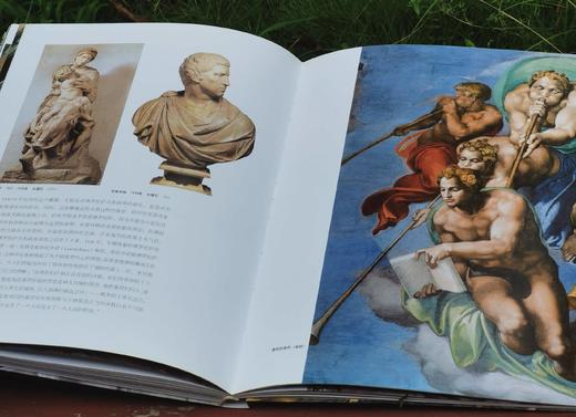 《艺术巨匠 米开朗基罗》，小8开，软精装，韩雪岩编著，颂雅风出品，河北教育出版社2011年一版一印，219页，定价138，售价88元 商品图13