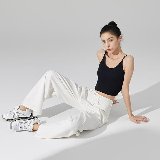 Leorrey/乐拉无缝高弹外穿训练双肩带健身普拉提美背运动瑜伽背心 商品图3