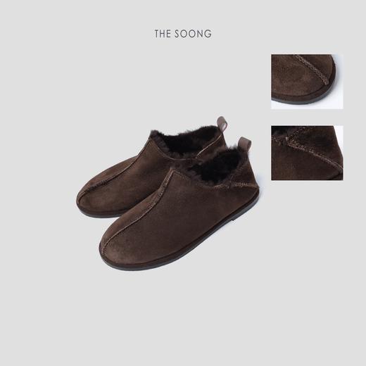 THESOONG”毛毛包子鞋“皮毛一体保暖舒适一脚蹬圆头懒人鞋HWXZ5488 商品图2