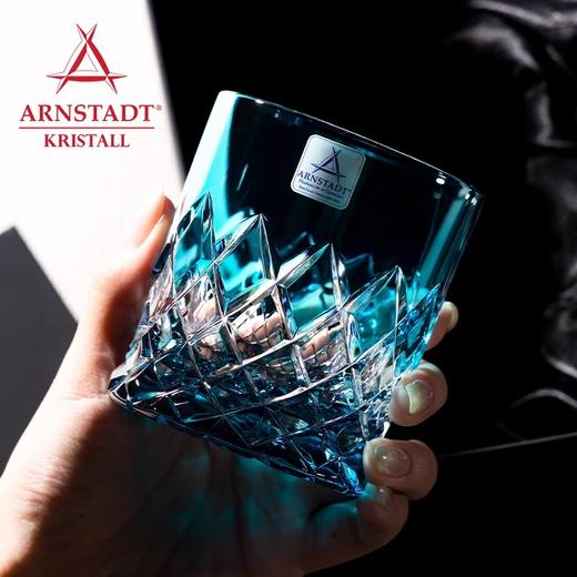德国进口Arnstadt手工威士忌酒杯水晶杯洋酒杯子奢华轻奢高档礼物安斯特宝蓝威尼斯威士忌单只礼盒300ml（仅样品，无货退款 商品图2