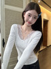<曾小咸推荐>蝴蝶结蕾丝拼接针织长袖 日常99/件 活动价69.99！【预售款，预计3-15天发货】 商品缩略图4