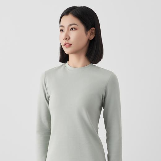 女双面磨毛95棉宽领上衣 A16303 商品图1