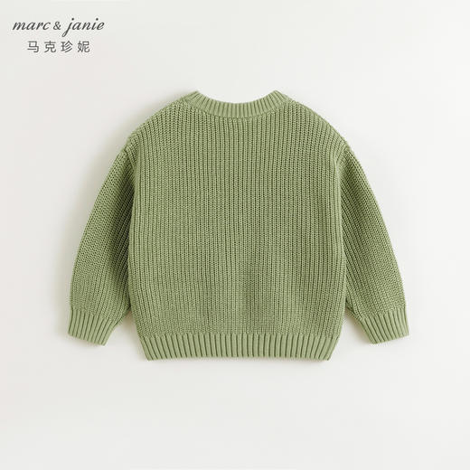 【城市户外】马克珍妮男童圆领扭花针织衫儿童毛衣春秋款241072 商品图2
