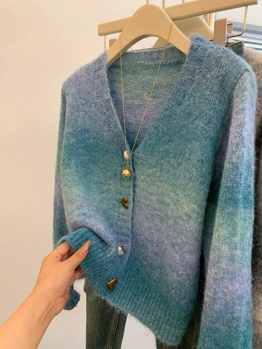 一眼钟情马海毛渐变开衫 商品图7