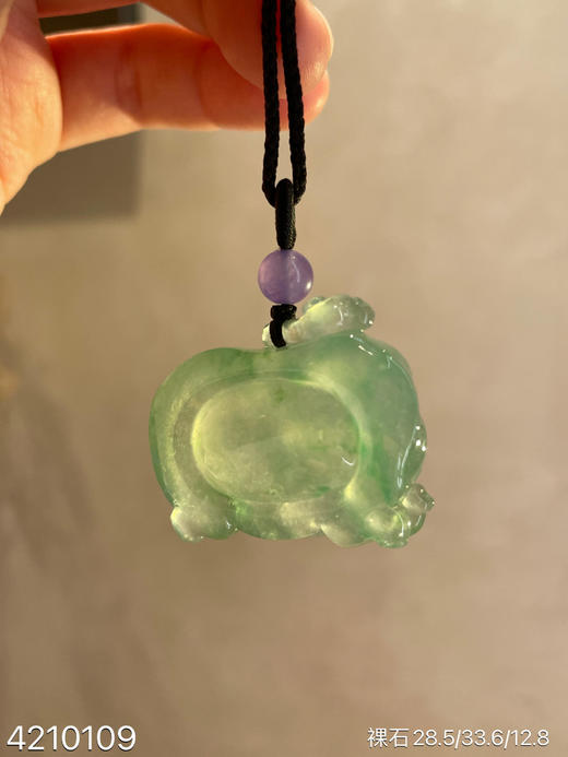 高冰飘翠大象素件【4210109】具体价格微信咨询 商品图5