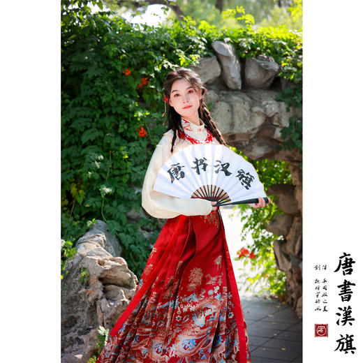 【游龙万象·火赫】马面裙套装织金妆花马面裙改良国风新中式云肩套装 商品图4