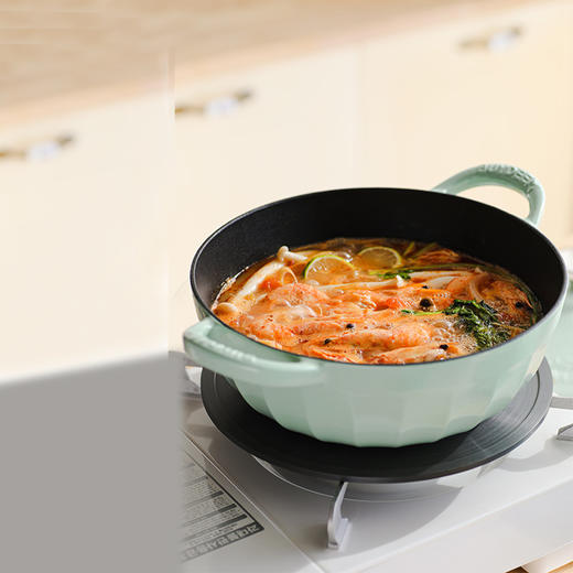 北鼎（Buydeem）24CM珐琅锅铸铁锅 黄色【HSZB10.0】 商品图3