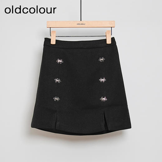 oldcolour黑色春秋款气质减龄小个子设计感短裙女DN33061524 商品图0
