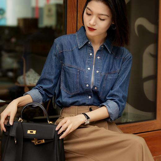 Avann【蓝岛之恋】牛仔衬衫 商品图1