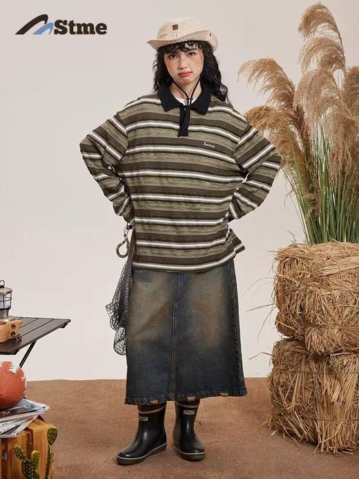 早乙女惠子saotome/STMPL243251/肌理条纹Polo 商品图2