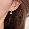 JU-D001新款耳扣气质不规则几何告石简约耳环女小众设计感个性精致耳饰品 商品缩略图3
