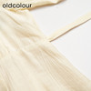 oldcolour黄色简约气质宽松短袖连衣裙女DN23101043 商品缩略图3