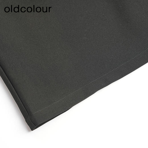 oldcolour春秋款黑色百搭高腰显瘦直筒中长款半身裙女DM33063169 商品图3