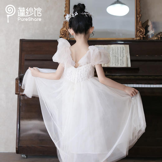 pureshare 女童连衣裙公主裙演出裙子气质礼服-铃兰与波斯菊 商品图4