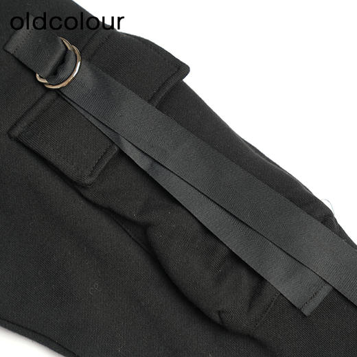 oldcolour黑色休闲气质百搭宽松长袖T恤女L41023194 商品图3