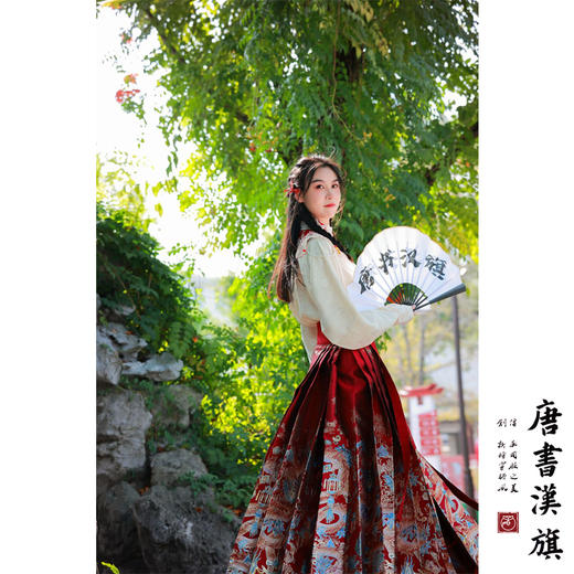 【游龙万象·火赫】马面裙套装织金妆花马面裙改良国风新中式云肩套装 商品图2