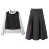 时尚休闲套装秋冬新款女装气质背心马甲+衬衫+半裙三件套裙HR-CZJ7813 商品缩略图4