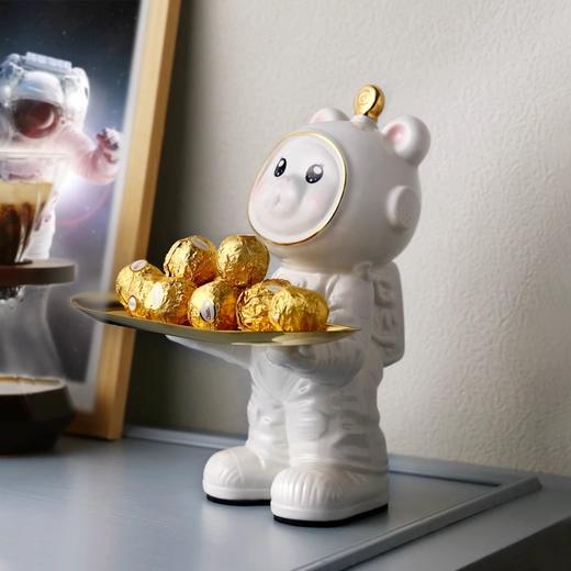 诺轩轻奢陶瓷小猫摆件桌面玄关收纳进门钥匙客厅家居装饰品开业礼物 商品图3