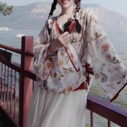 裁缝学苑AS344复古V领系带罩衫纸样吊带套装上衣雪纺衫打版裁剪样板 商品图5