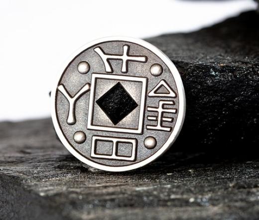 矩德泉坊 纯银手作    日入千金长毋相忘（2.6厘米版）QY401010799 商品图4