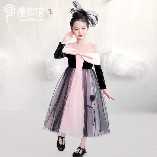 pureshare蓬纱馆  暗夜玫瑰礼服裙 商品图1