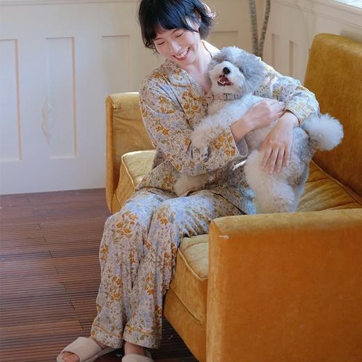 秋日碎花 秋新款纯棉磨毛睡衣套装/睡裙 轻保暖家居服 Soft微棉绒 商品图2