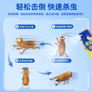 榄菊杀虫剂喷雾600ml*2 基孔肯雅热防蚊灭蚊喷雾灭蟑螂蚂蚁杀虫气雾剂 商品图1