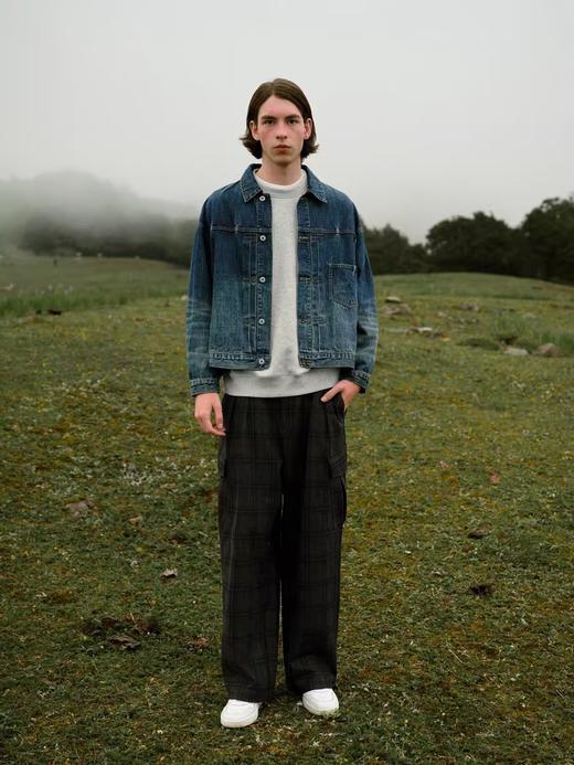 EviStub/E-4QWT704/13OZ丹宁套染重水洗经典工装牛仔夹克 商品图1