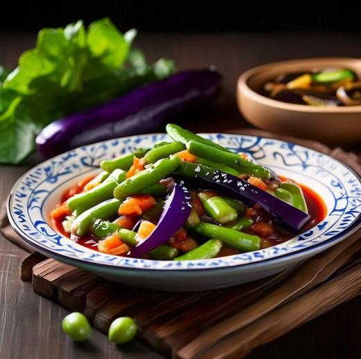 茄子烧豆角 商品图0
