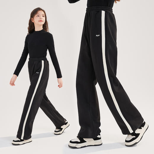 笛莎Deesha青少年女童裤子2024冬季新款复古学院风直筒裤 商品图1