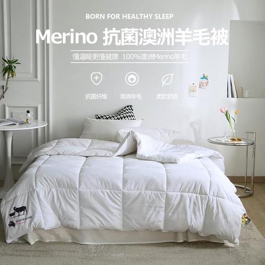 年货节！百分百澳洲羊毛被子加厚被芯保暖礼品款冬被春秋冬家纺 商品图0